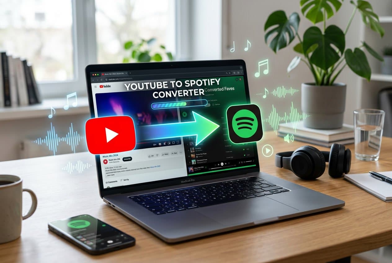 YouTube–Spotify-soittolistasiirto Paradifyllä